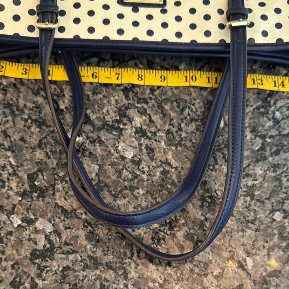 Anne Kline Striped and Polka Dot Tote Bag EUC - Picture 12 of 14